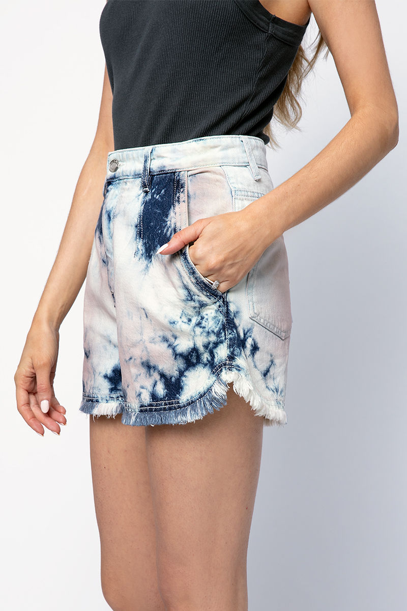 IRO Popi Shorts in Blue and Pink Multi
