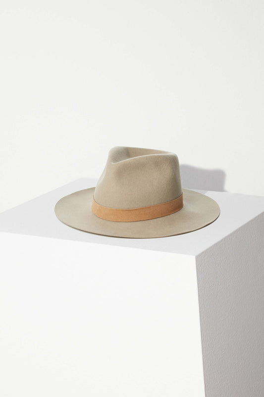 JANESSA LEONÉ Ross Fedora Hat in Clay