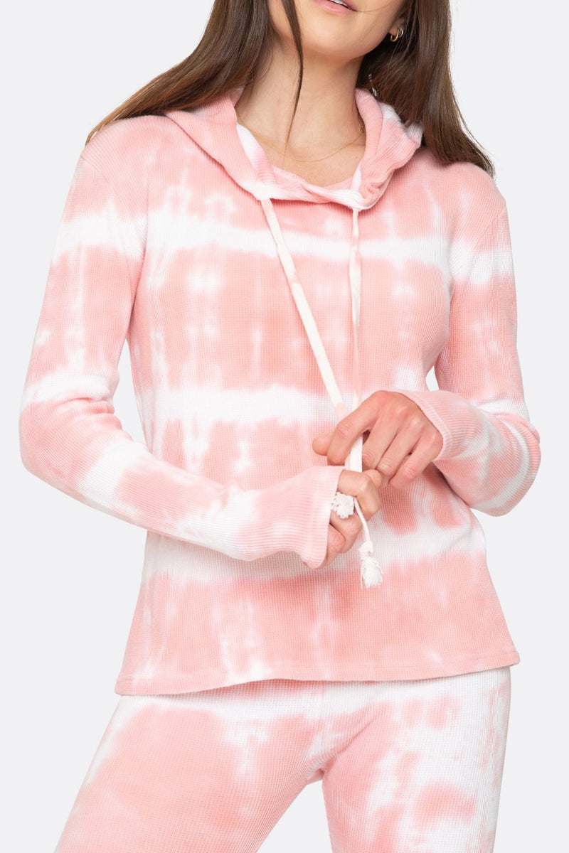 LA DETRESSE The Tower Rose Hoodie in Pink