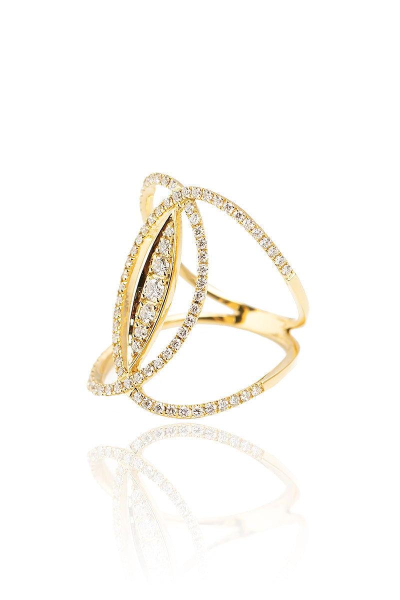 L.A. STEIN Diamond Marquise Ring