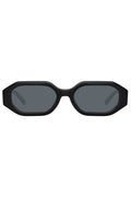 LINDA FARROW The Attico Irene Angular Sunglasses in Black