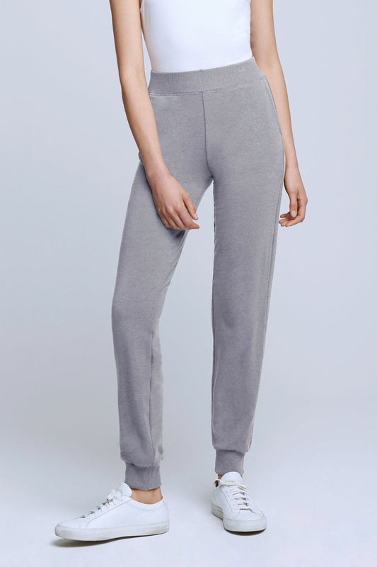 L'AGENCE The Moss Jogger Pant in Heather Grey