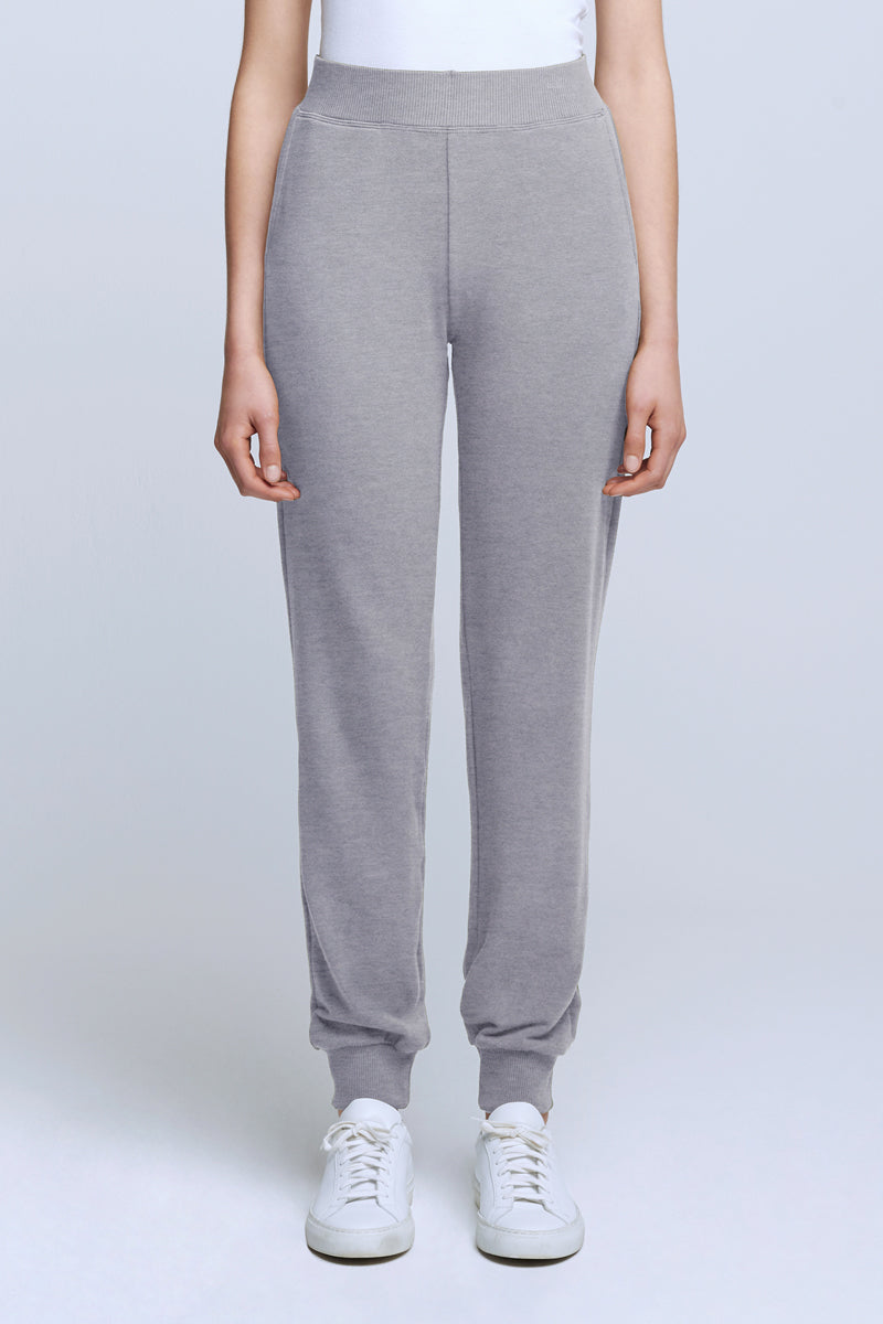 L'AGENCE The Moss Jogger Pant in Heather Grey