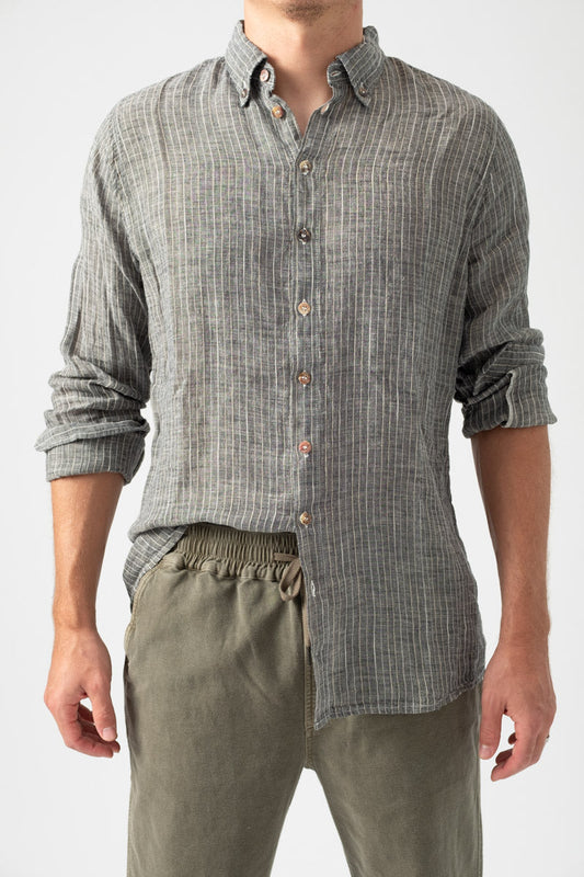 LA BOTTEGA DI BRUNELLA Shirt in Filetto Nero Naturale