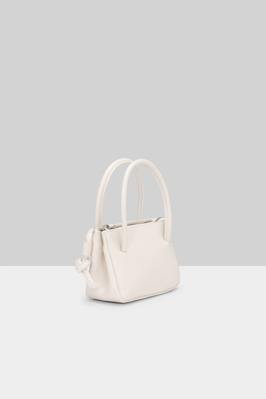 MARSÈLL Sacco Piccolo Leather Bag in Ivory