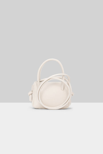 MARSÈLL Sacco Piccolo Leather Bag in Ivory