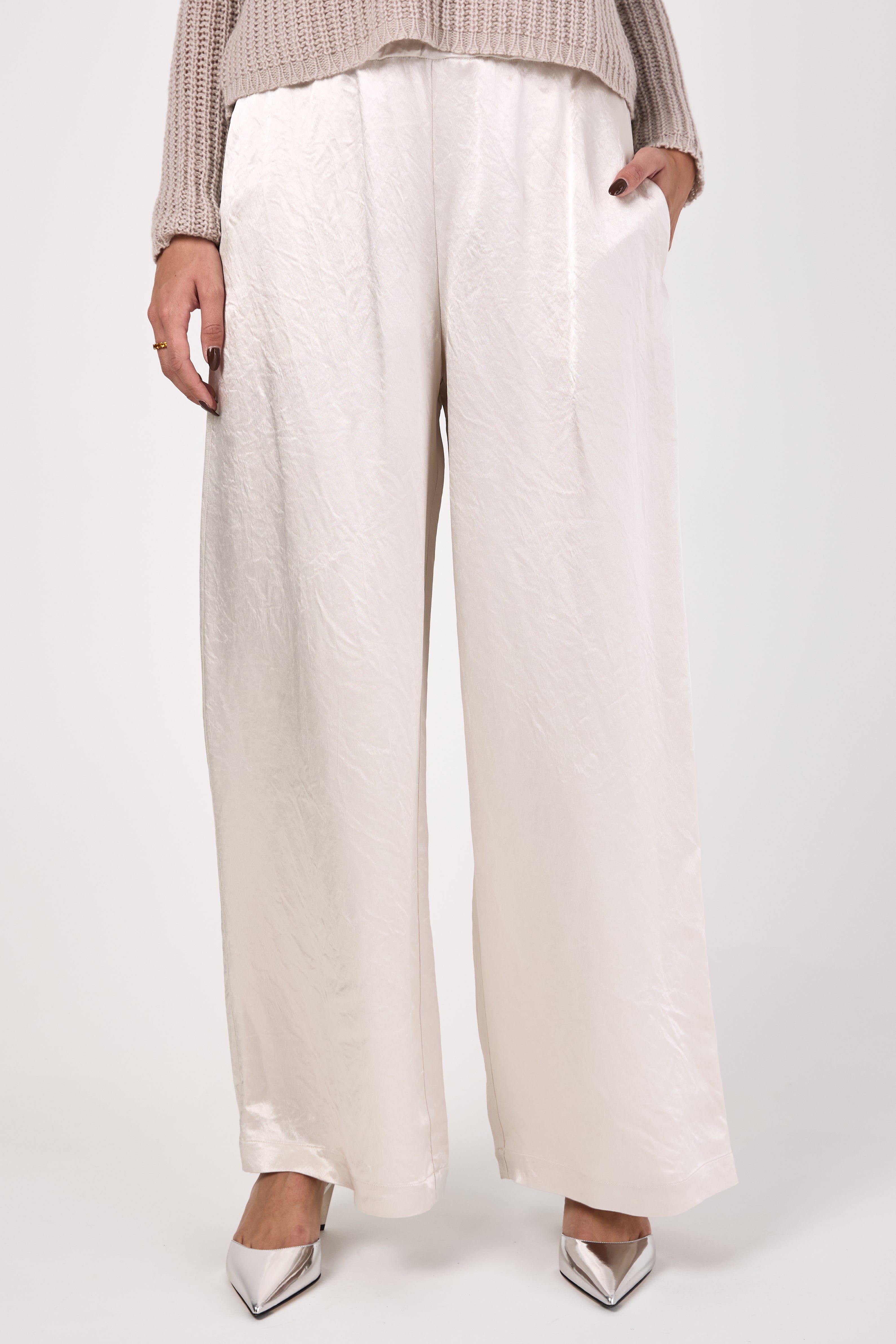 Accanto Trouser in Pearl Grey