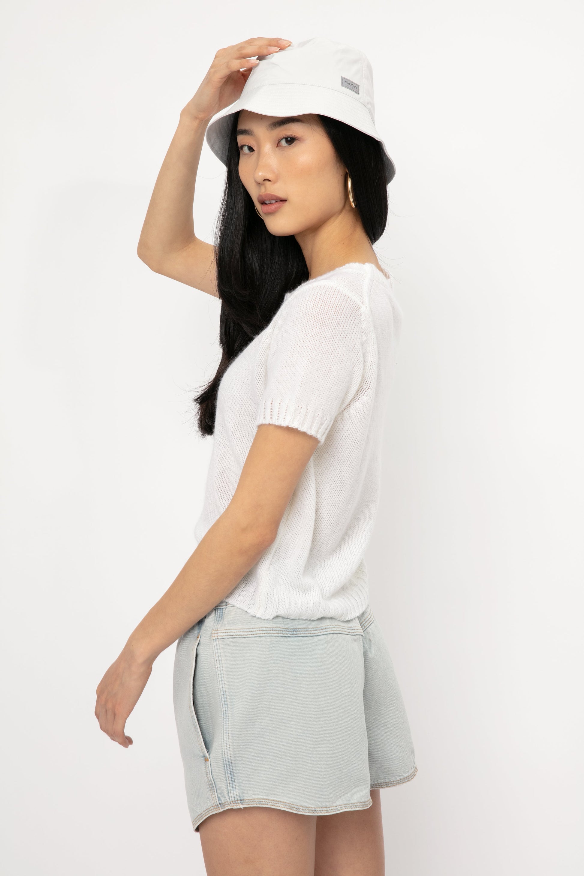 MAX MARA LEISURE Aggetto Bucket Hat in Sand