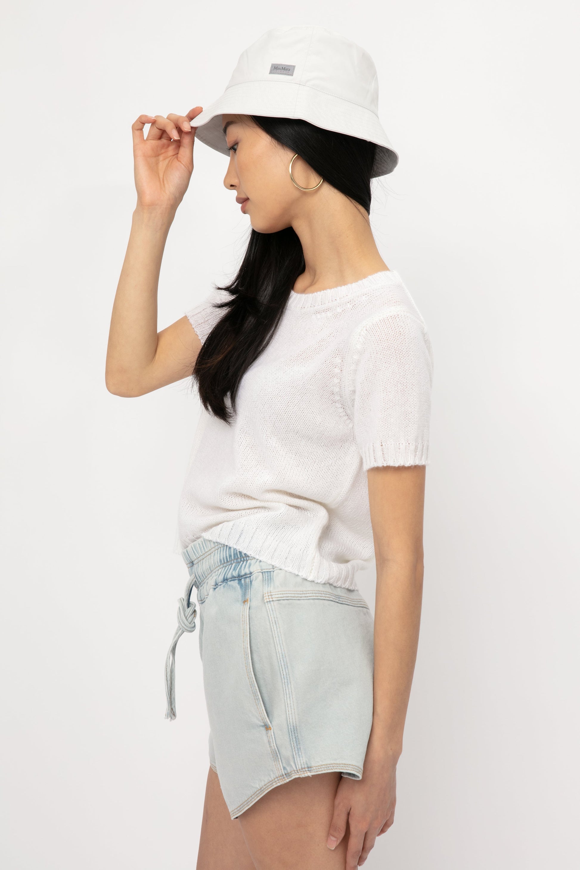 MAX MARA LEISURE Aggetto Bucket Hat in Sand