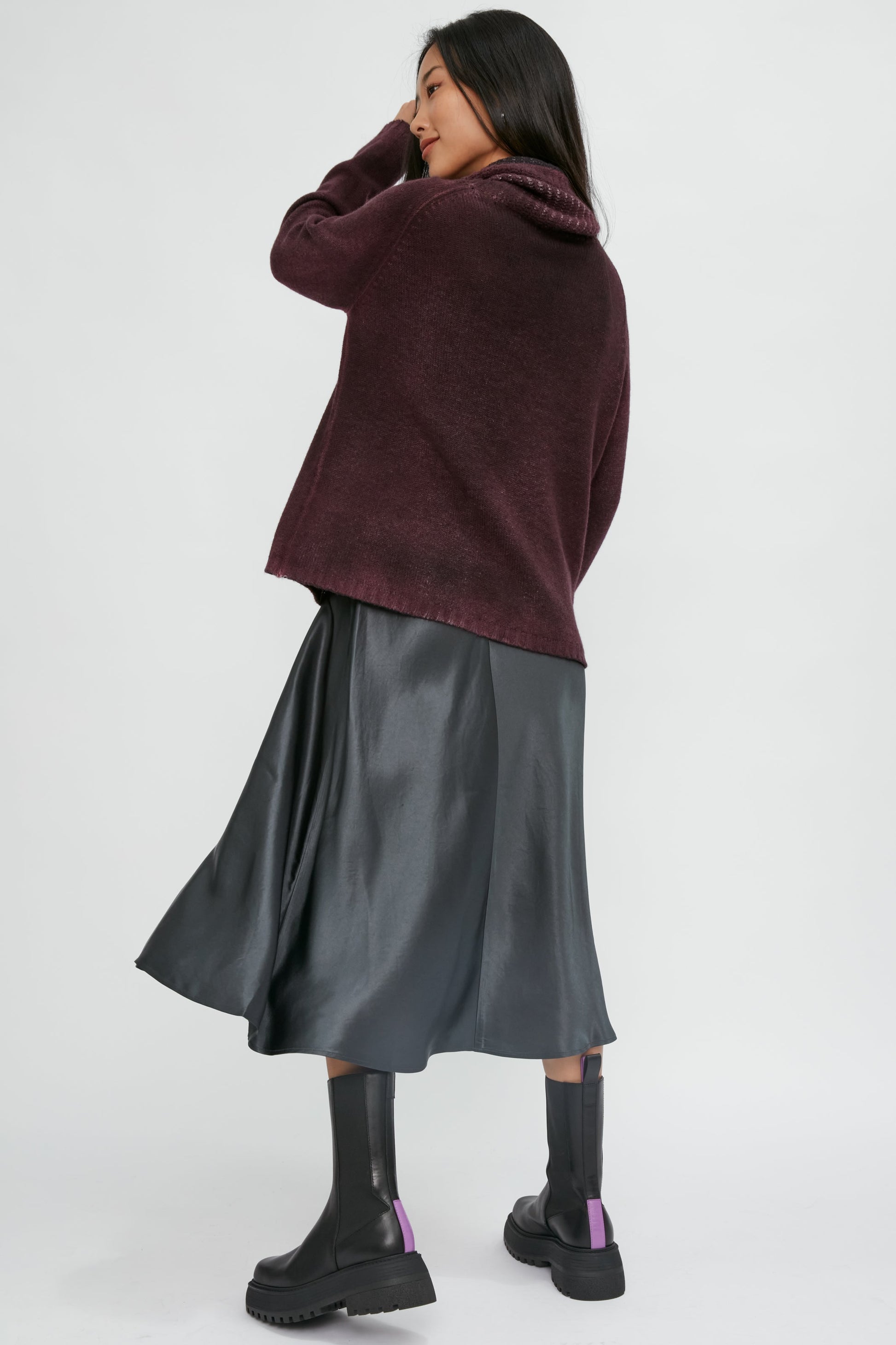 MAX MARA LEISURE Coimbra Skirt in Medium Grey