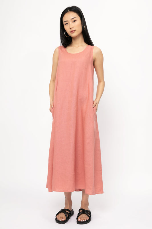 MAX MARA LEISURE Francia Dress in Terra Cotta