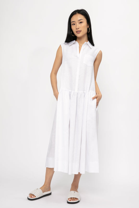 MAX MARA LEISURE Getto Dress in White