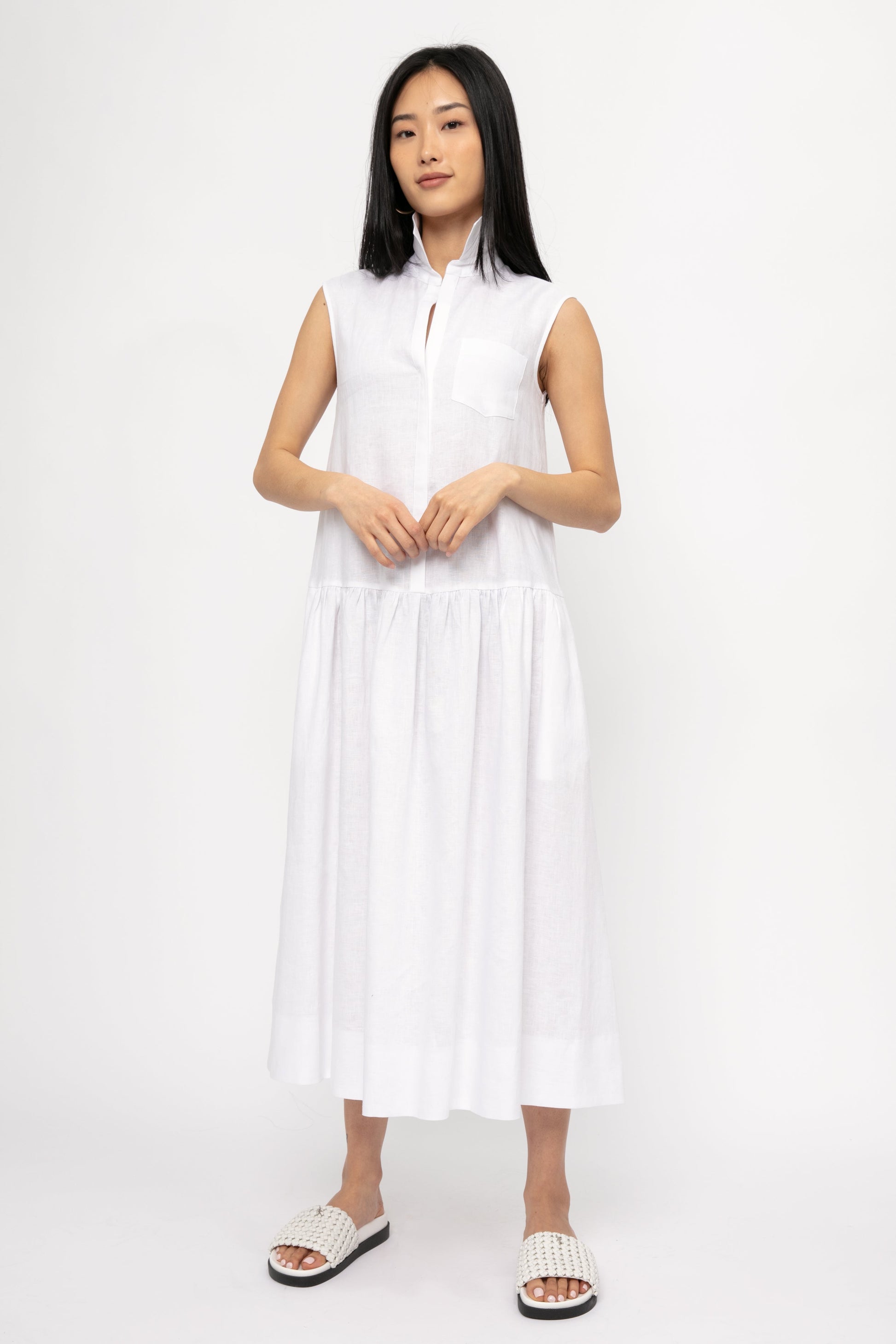 MAX MARA LEISURE Getto Dress in White