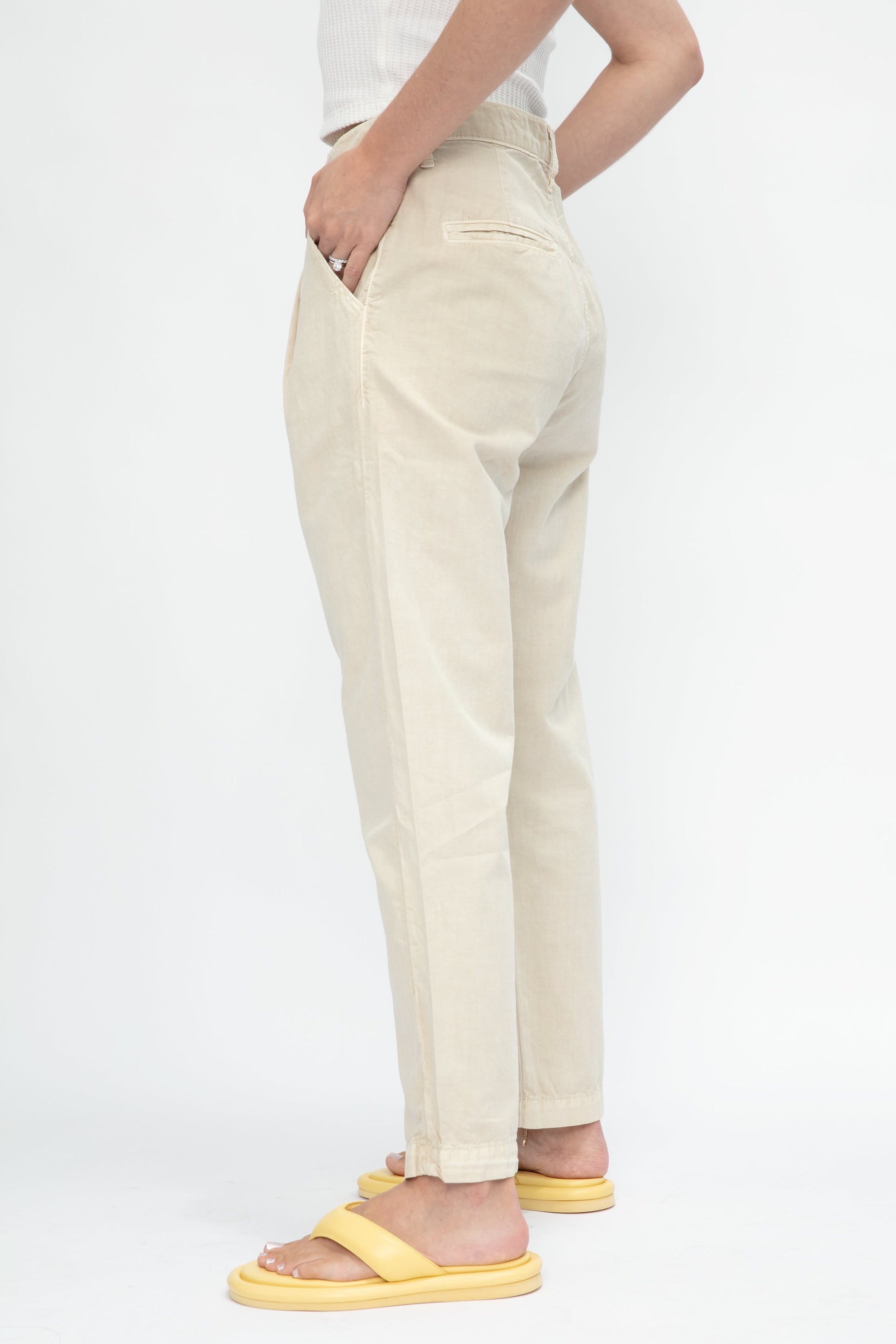NSF Hayden Pleated Pant in Pigment Flour