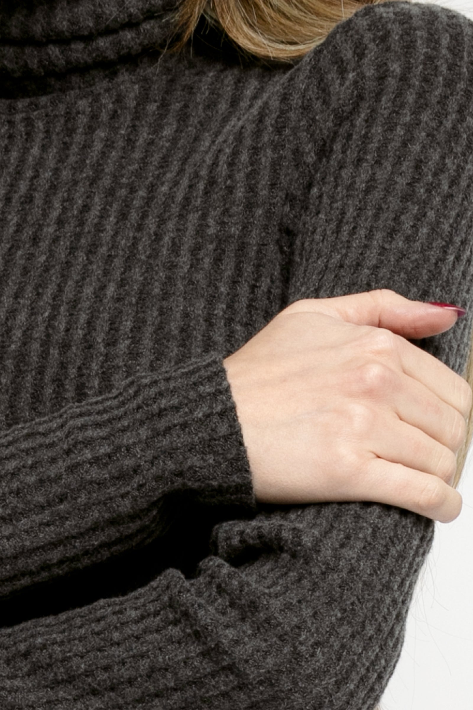 NSF Lani Turtleneck in Charcoal