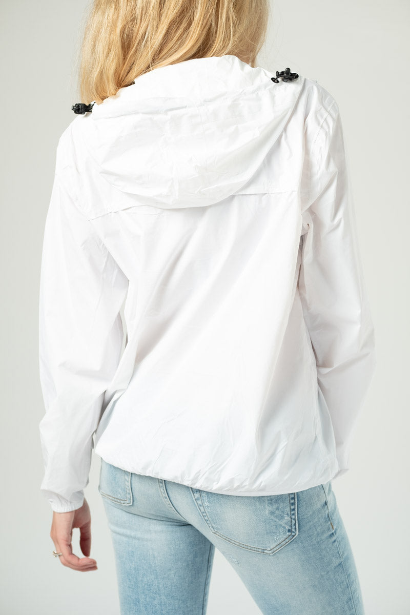 08 LIFESTYLE Unisex Packable Jacket in White