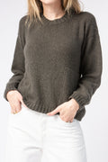 PRIVATE 0204 Cashmere Linen Sweater in Moss