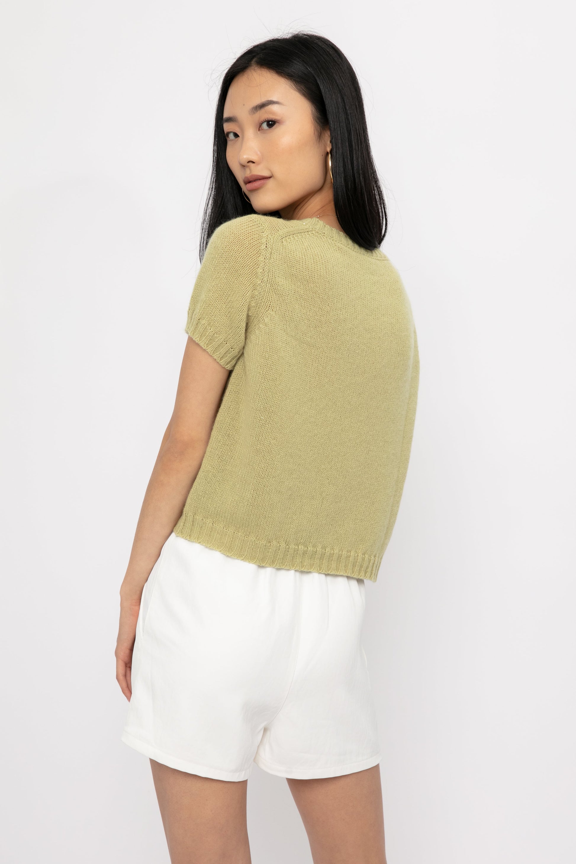 PRIVATE 0204 Cashmere Top in Kiwi