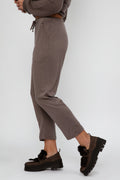 PRIVATE 0204 Cool Cashmere Jersey Jogger in Choco