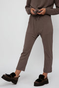 PRIVATE 0204 Cool Cashmere Jersey Jogger in Choco