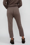 PRIVATE 0204 Cool Cashmere Jersey Jogger in Choco
