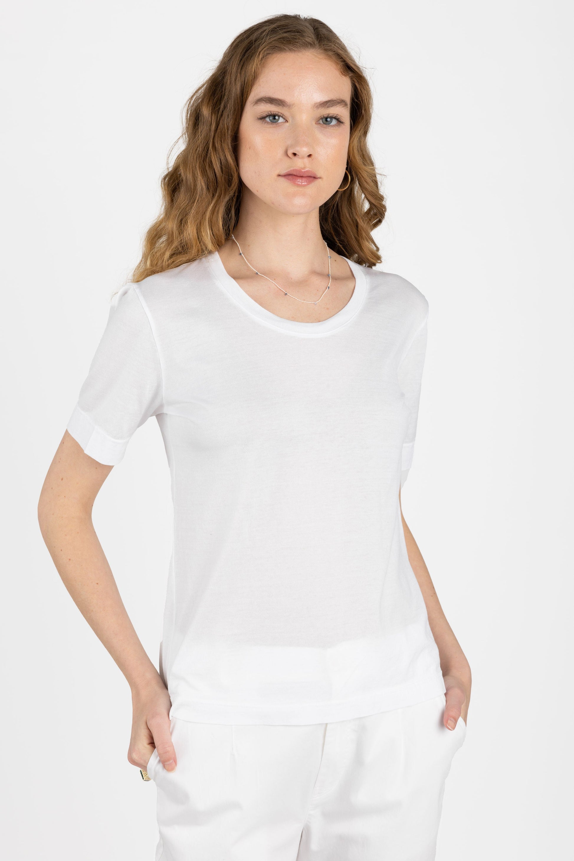 PRIVATE 0204 Fine Cotton T-Shirt in White