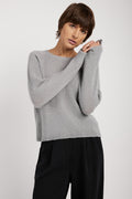 PRIVATE 0204 Bouclé Sweater in Heather Grey