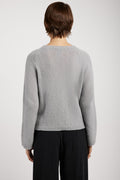 PRIVATE 0204 Bouclé Sweater in Heather Grey