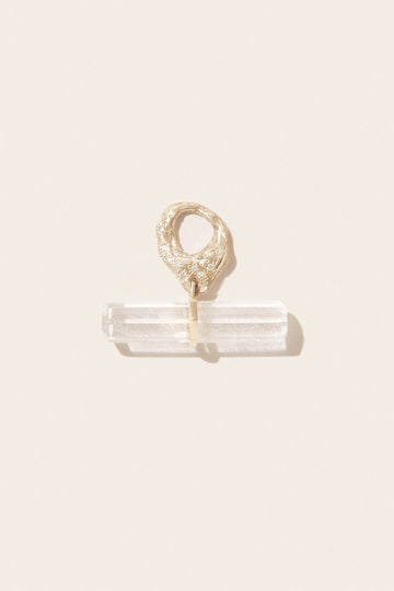 Pascale Monvoisin Iman Crystal Amulet in Yellow Gold
