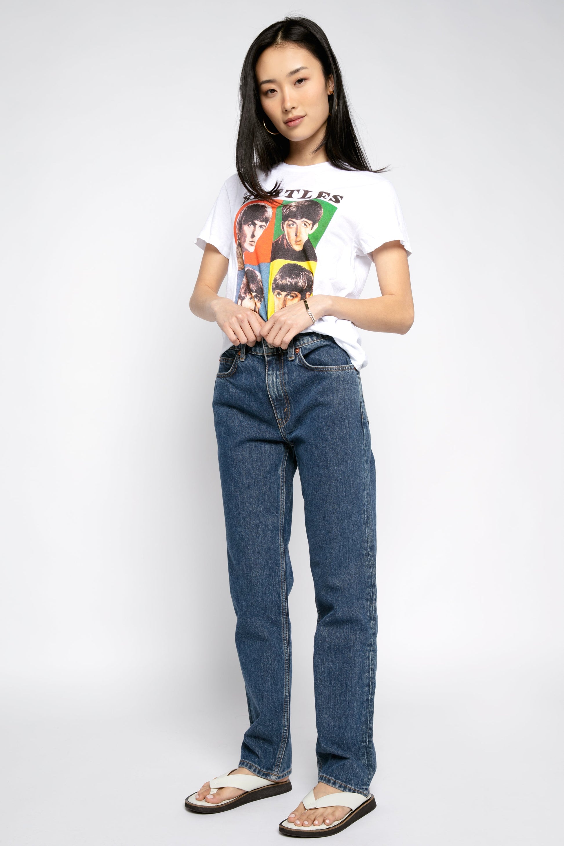 RE/DONE 70s Straight Jean in Rustic Indigo