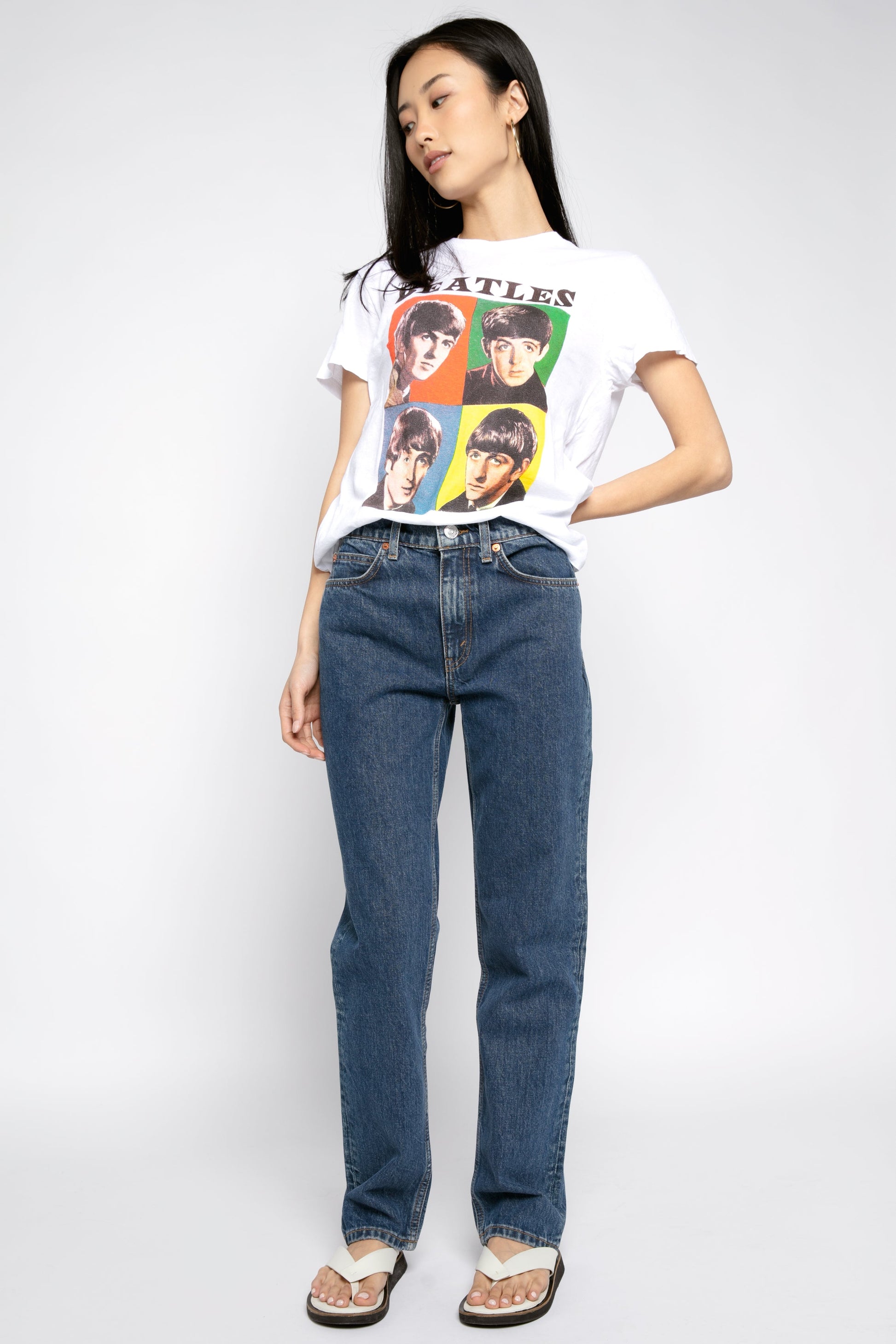 RE/DONE 70s Straight Jean in Rustic Indigo