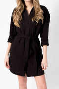 RAG & BONE Full Placket Shirt Dress in Black