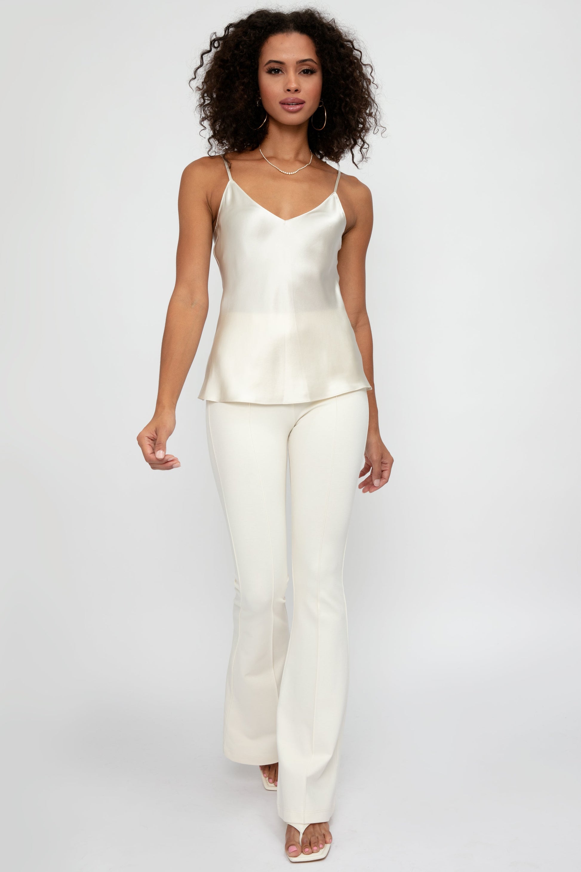 SABLYN Gloria Silk Camisole in Gardenia