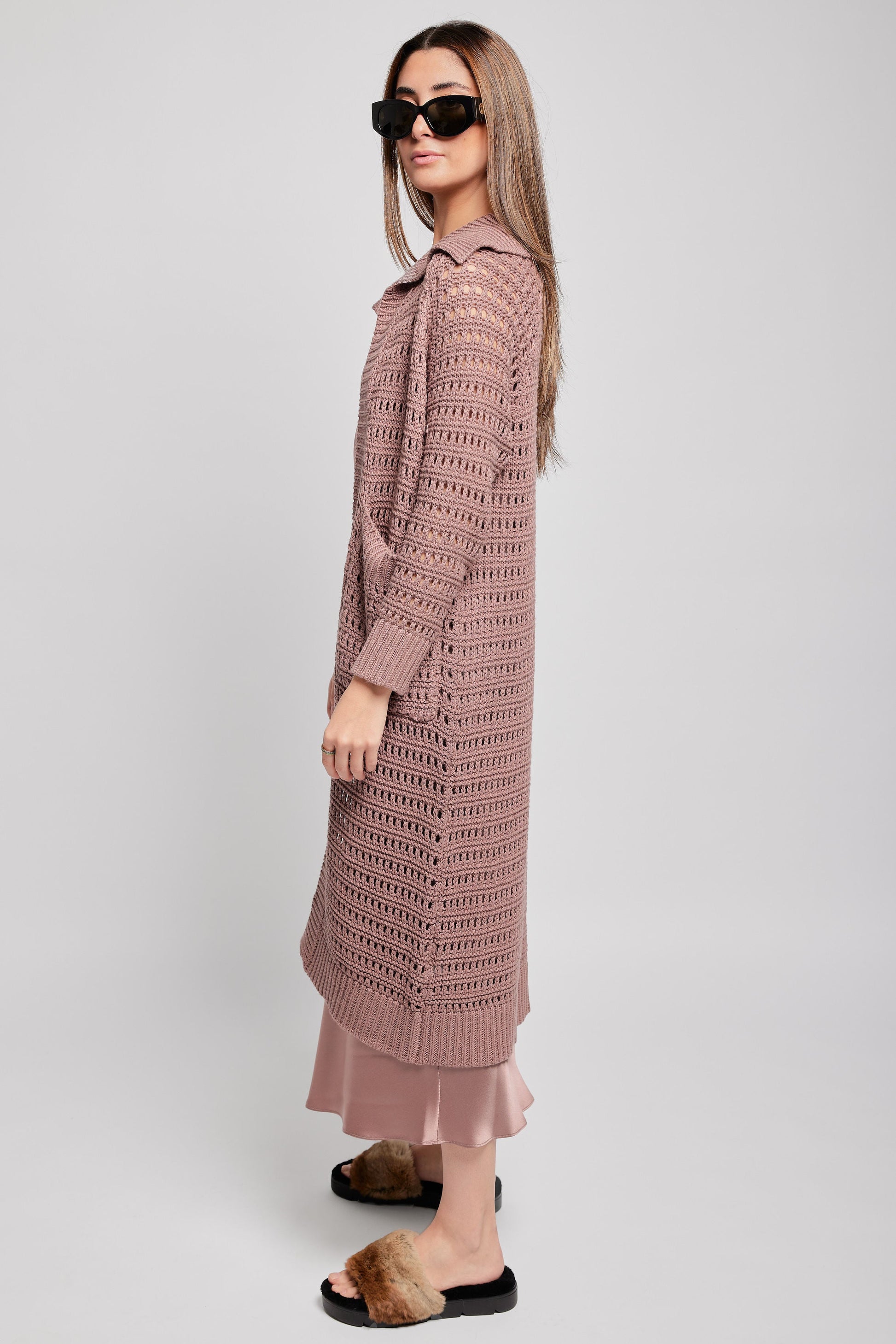 SABLYN Bellemy Cardigan Sweater in Mink
