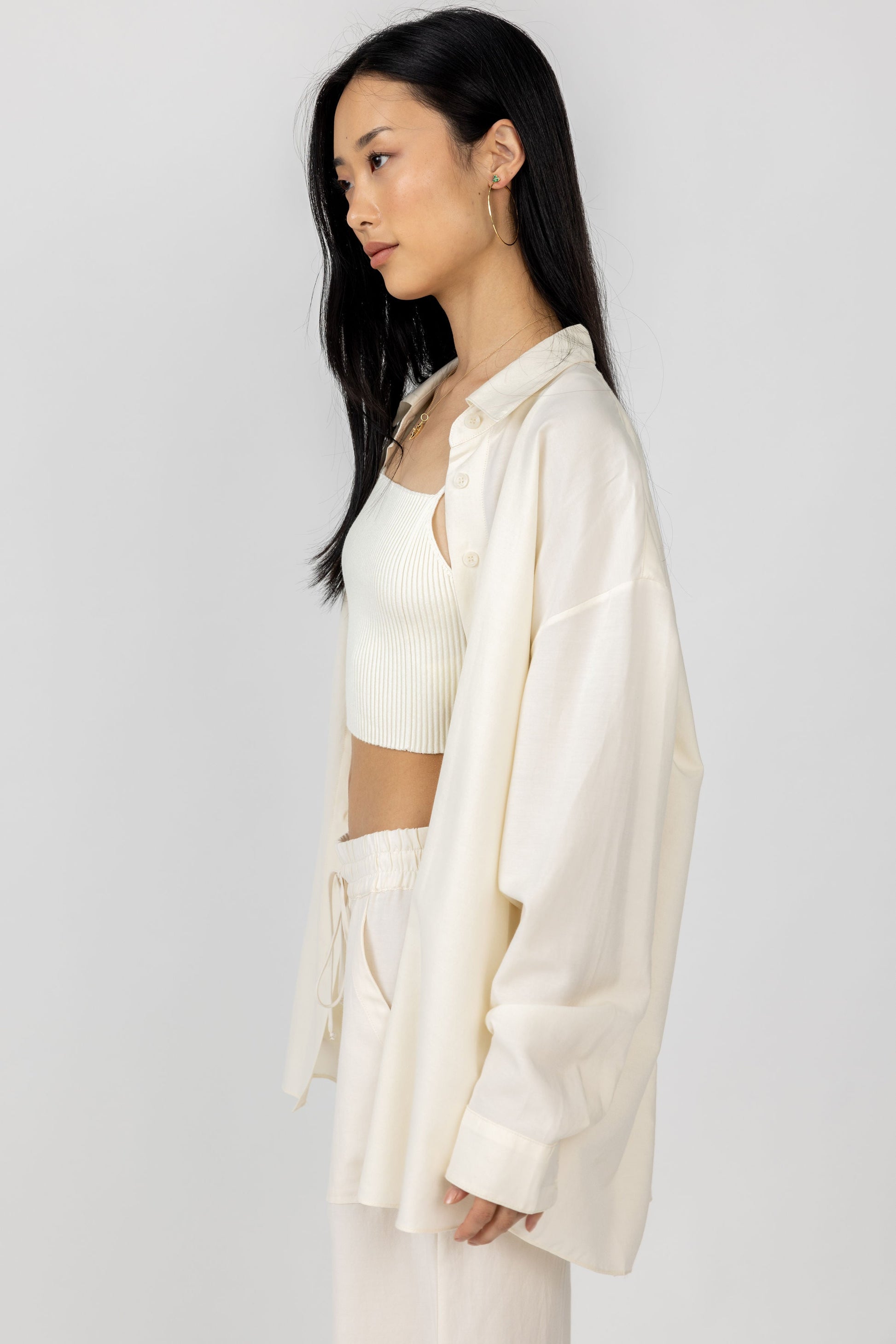 SABLYN Harris Button Up Shirt in Gardenia