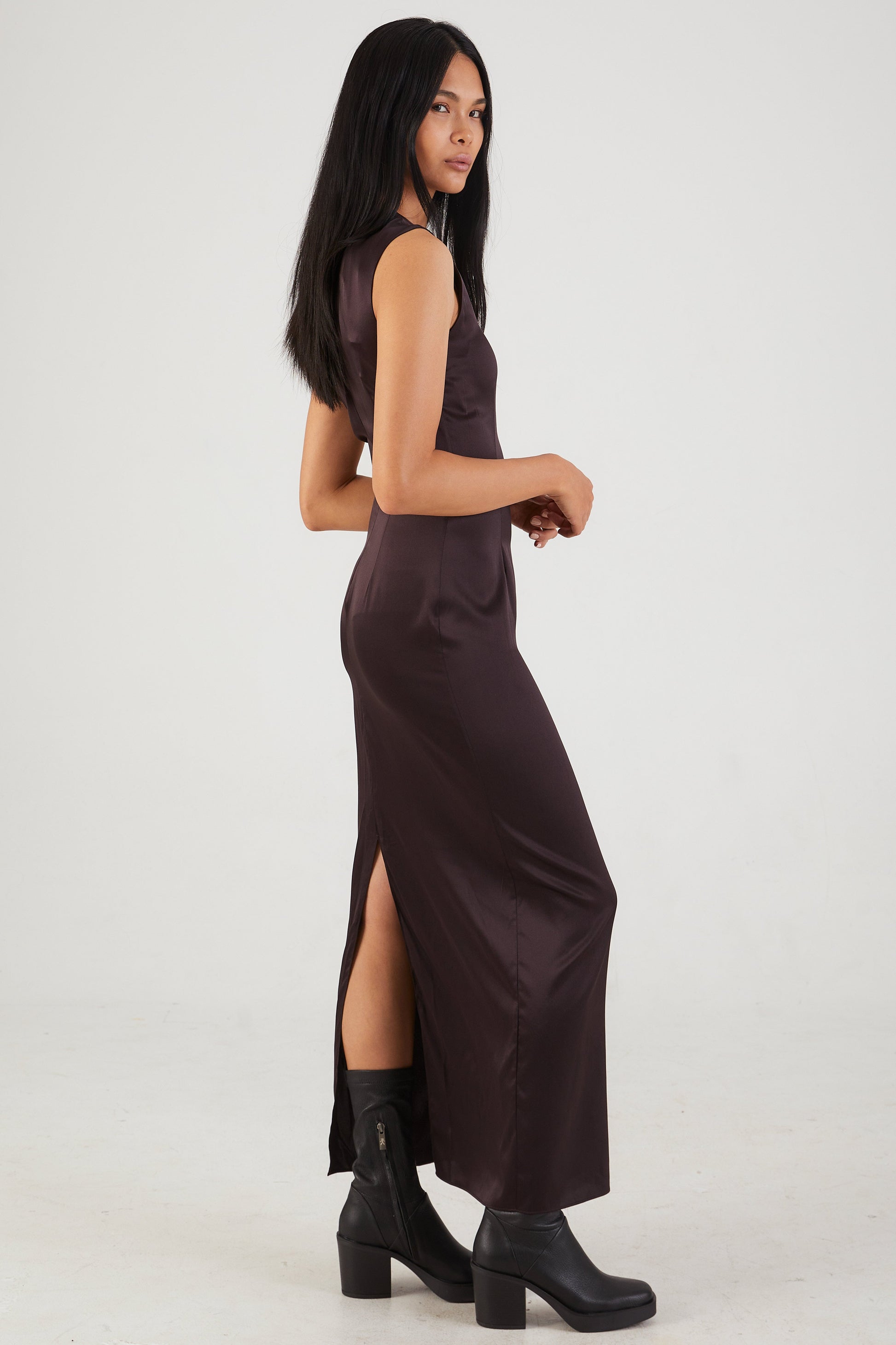 SABLYN Ila Silk Shift Dress in Oak Tree