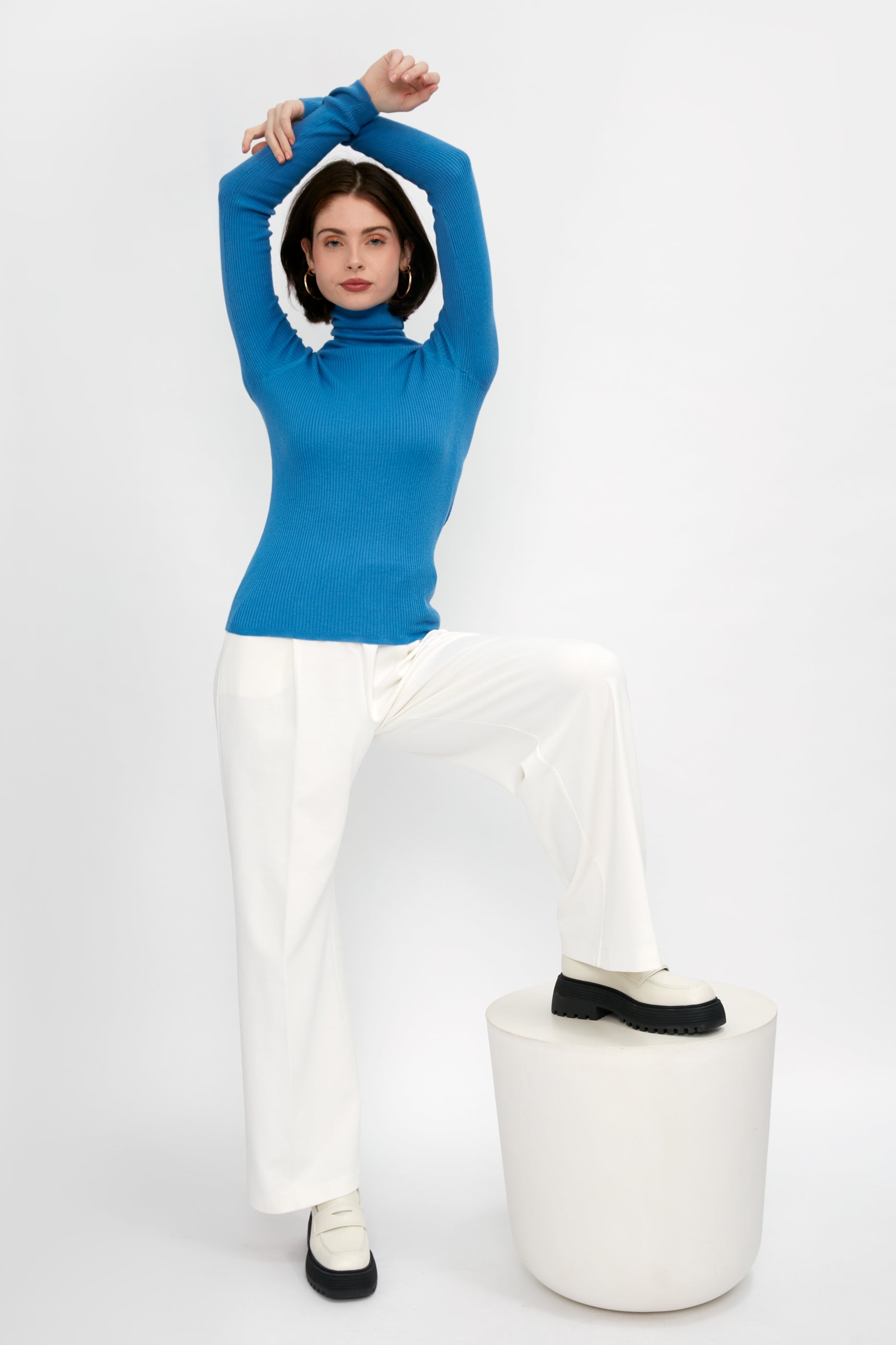 SABLYN Imogen Turtleneck Top in Provence