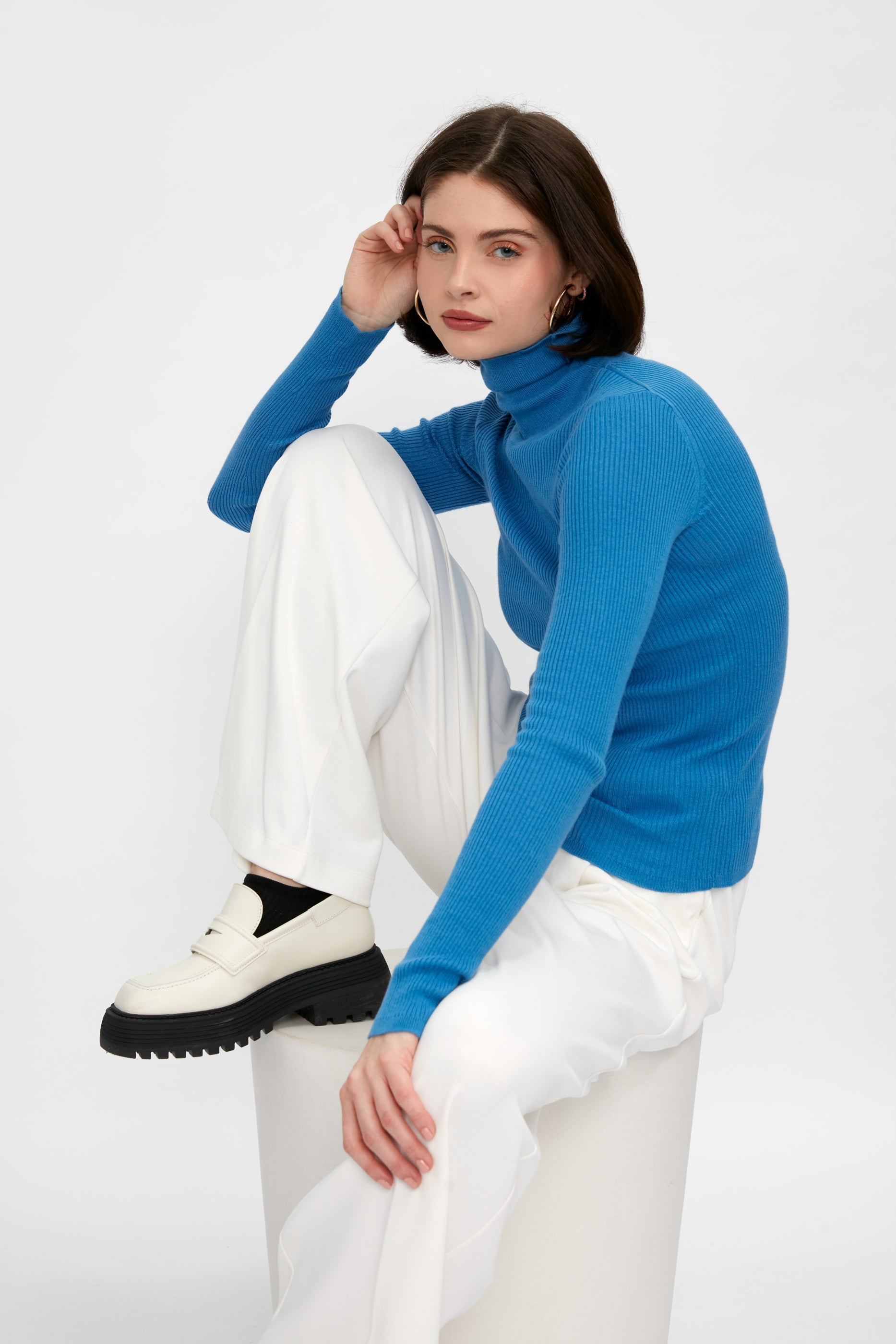 SABLYN Imogen Turtleneck Top in Provence