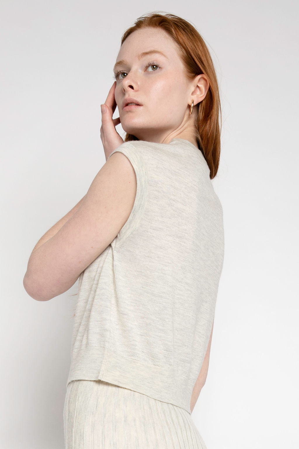 SABLYN Ora Sleeveless Top in Blizzard