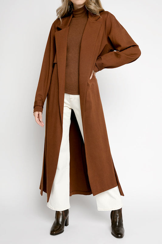 SABLYN Paradis Trench Coat in Cordovan