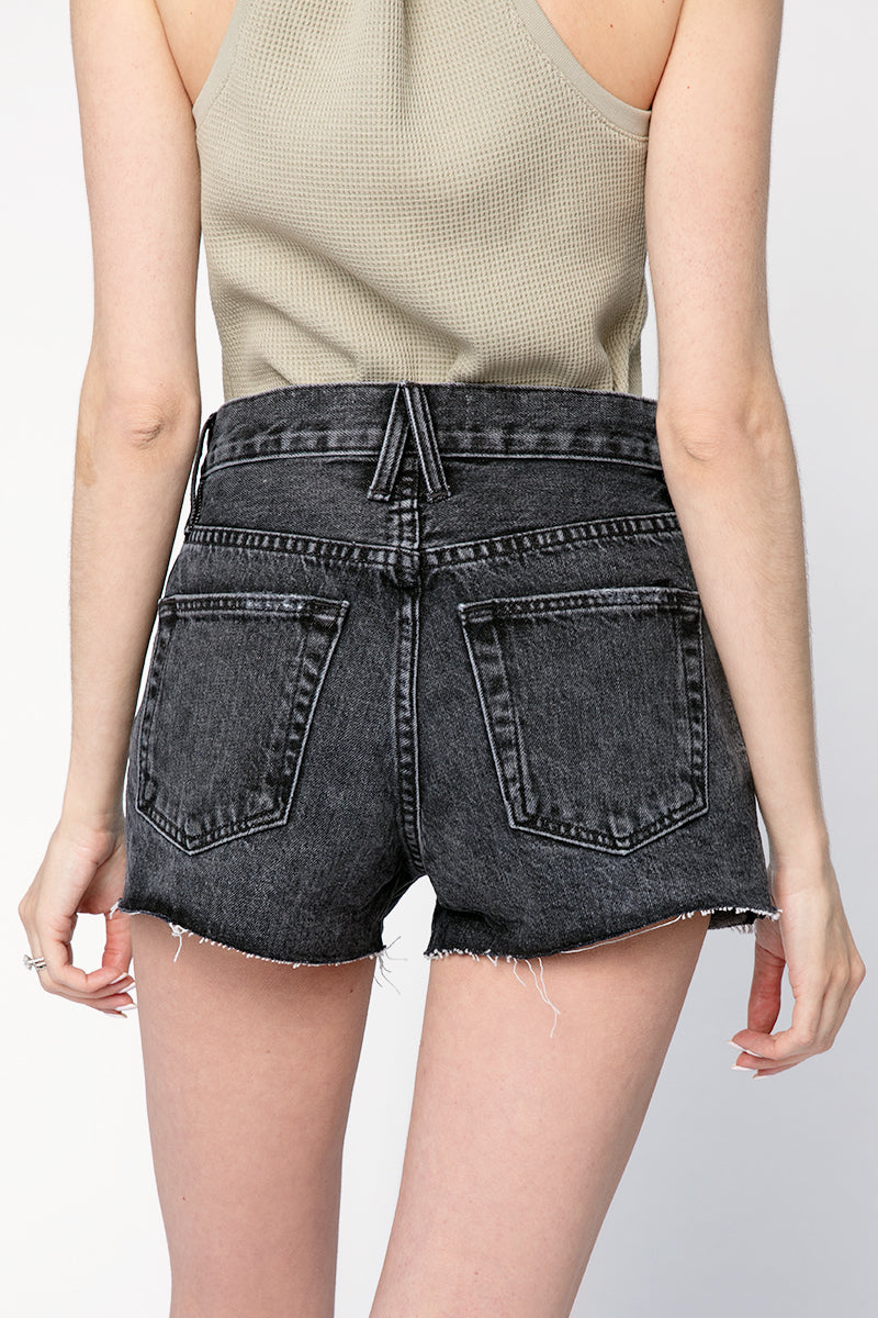 SLVRLAKE Farrah Short in Black Coal