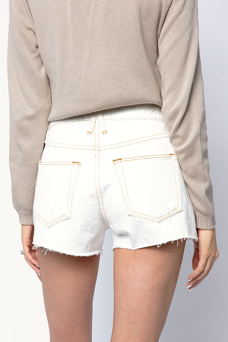 SLVRLAKE Farrah Short in Natural White