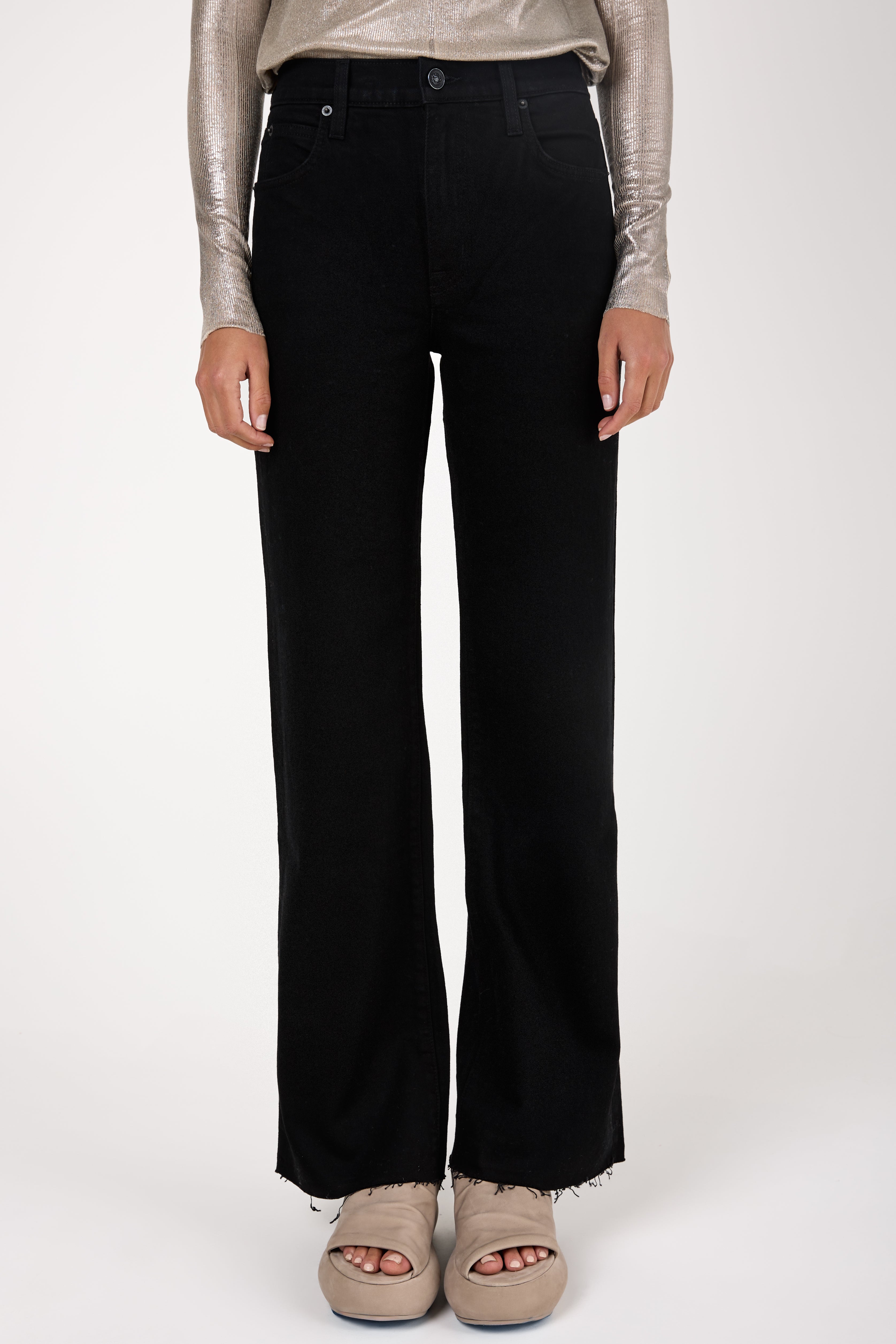 Grace High Waist Jean in Jet Black