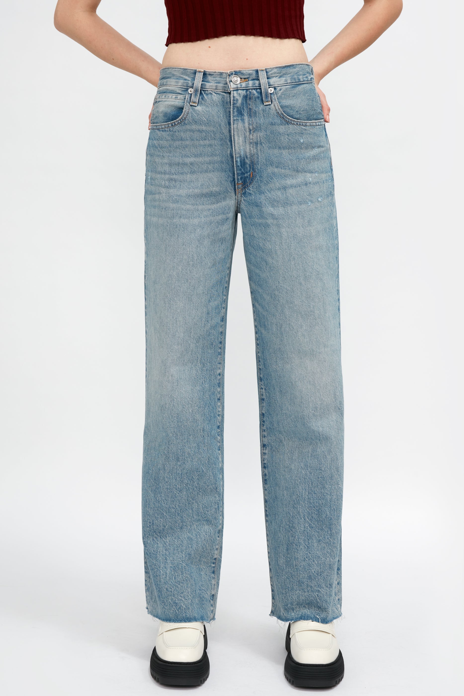 SLVRLAKE Grace High Rise Jean in Heartache