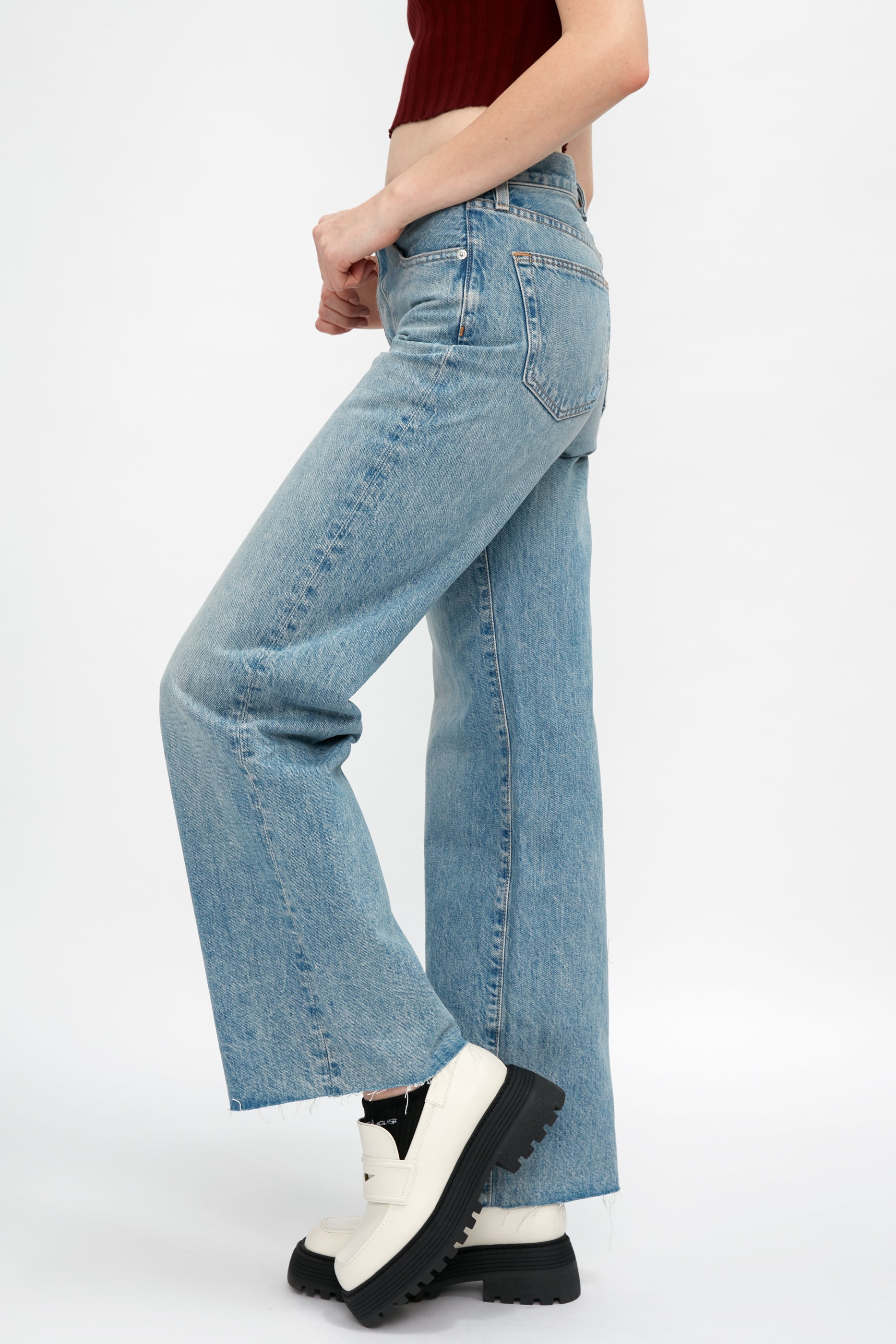 SLVRLAKE Grace High Rise Jean in Heartache