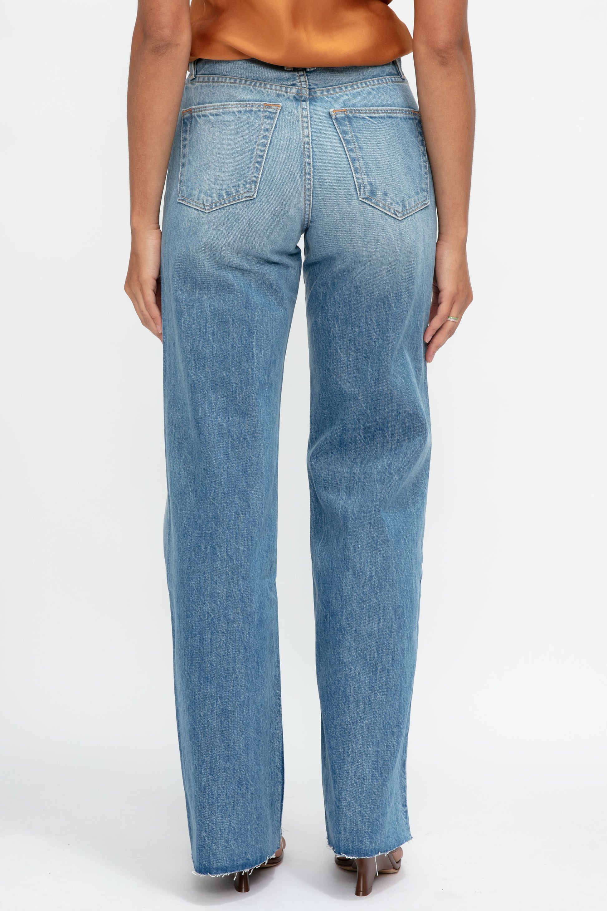 SLVRLAKE Grace High Rise Jean in Lovesick Blues