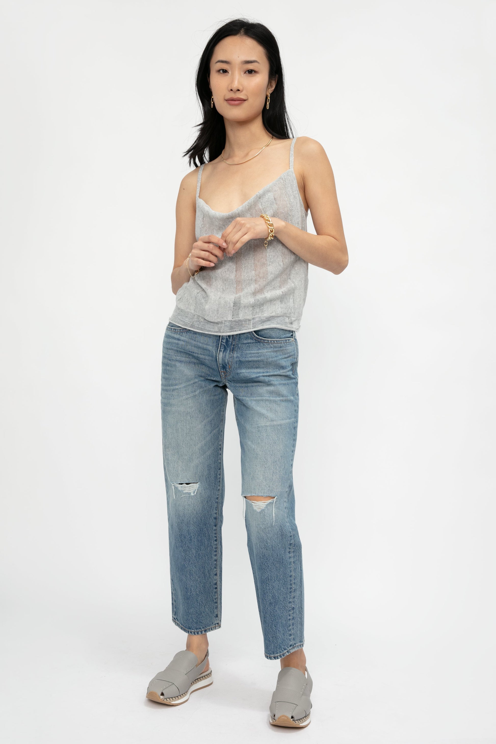 SLVRLAKE Sophie Crop Jean in Badlands