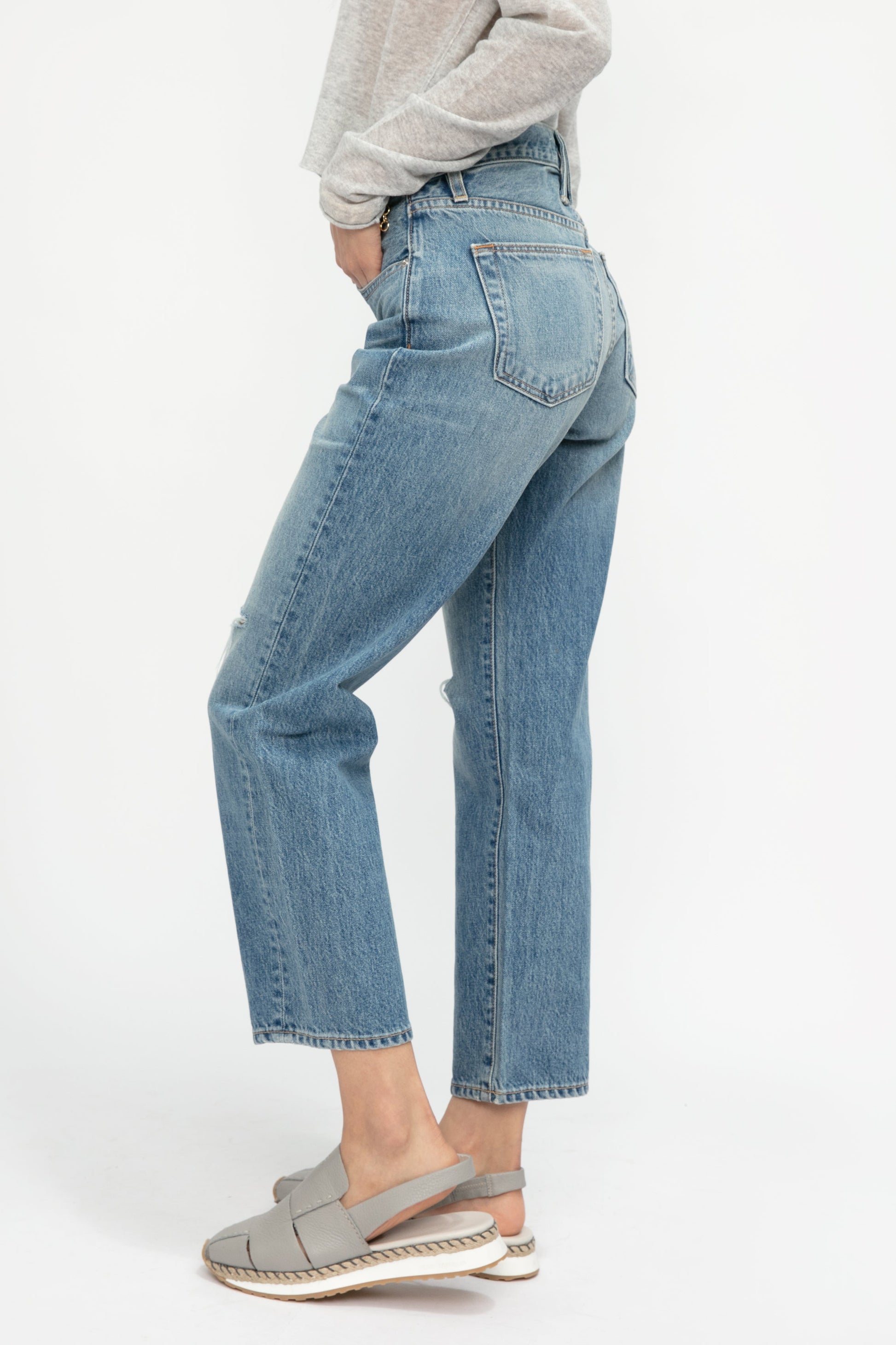 SLVRLAKE Sophie Crop Jean in Badlands