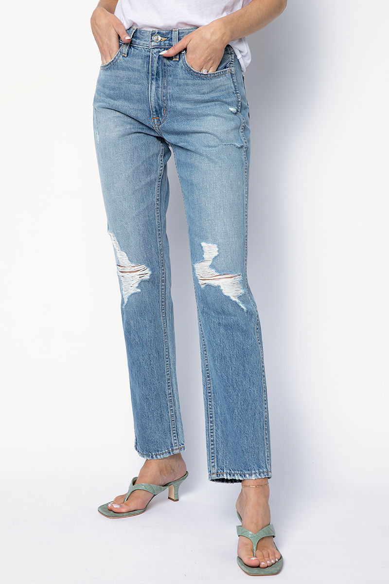 SLVRLAKE Virginia Slim Jeans in Rolling Waters