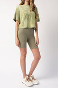COTTON CITIZEN Milan Biker Short in Basil